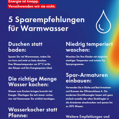 Der SGV unterstützt die Winter-Energiespar-Initiative mit eigener Plattform