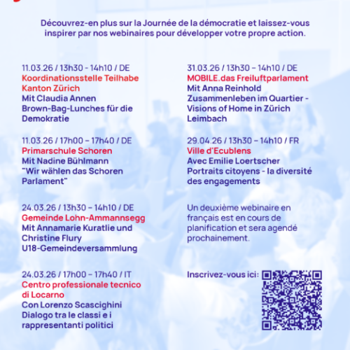 Webinaires Inspir’Actions pour la Journée de la démocratie